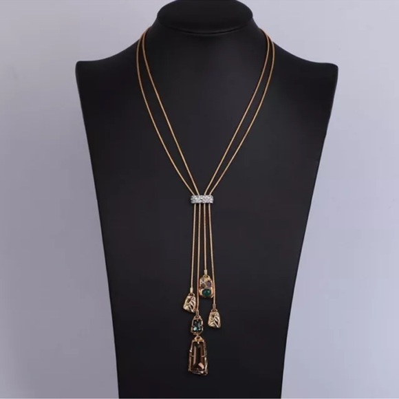 Alexis Bittar Inlaid with colorful zircon irregular Necklace - Picture 2 of 8